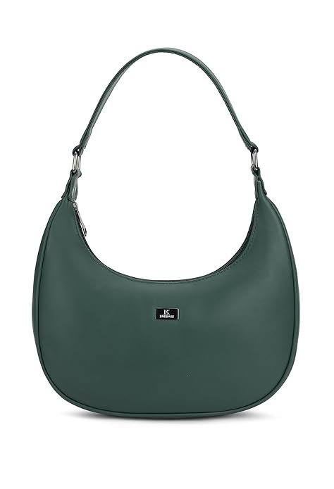 K London Vegan Leather Half Moon Handbag for Girls Suitable for Party, Travel & College Shoulder Bag