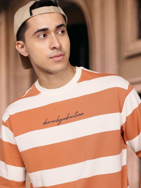 The Lifestyle Co. Striped Relaxed T-shirt