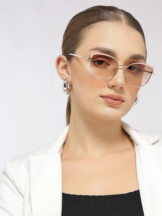 Unisex Cateye Sunglasses with UV Protected Lens