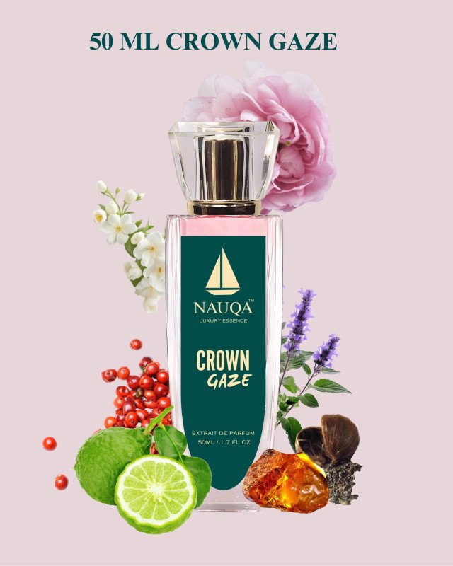 NAUQA CROWN GAZE — Luxury Floral & Musky Perfume for Women I Extrait de Parfum I Long-Lasting & Elegant Scent | Premium Gift for Her