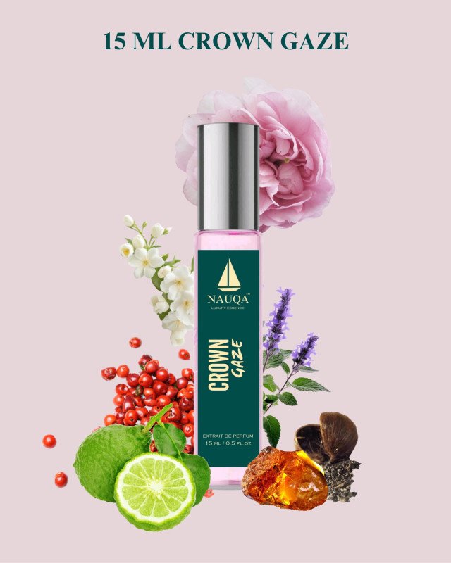 NAUQA CROWN GAZE — Luxury Floral & Musky Perfume for Women I Extrait de Parfum I Long-Lasting & Elegant Scent | Premium Gift for Her