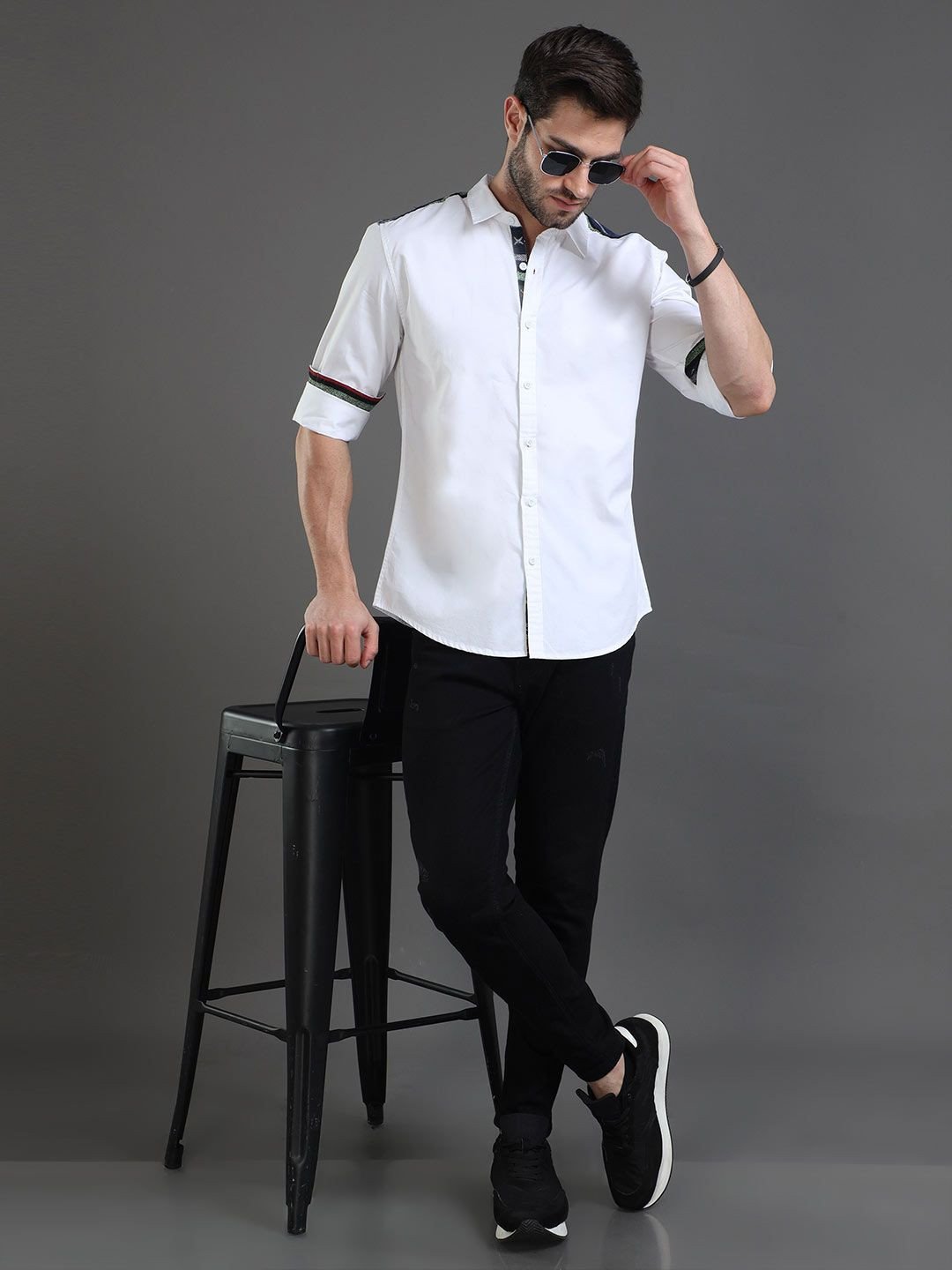 Slim Fit Cotton Casual Shirt