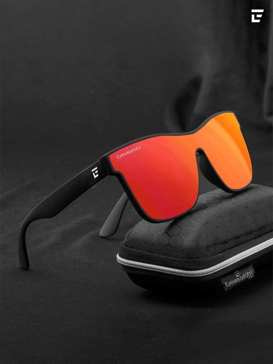 Shield Lens with Polarised and UV Protected Sunglasses SC4EL1142