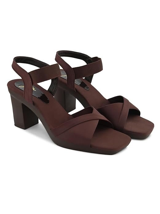 JM LOOKS Fashion Fancy Solid Backstrap Comfortable Sole Stylish Casual Heel Sandal,for Womens & Girls